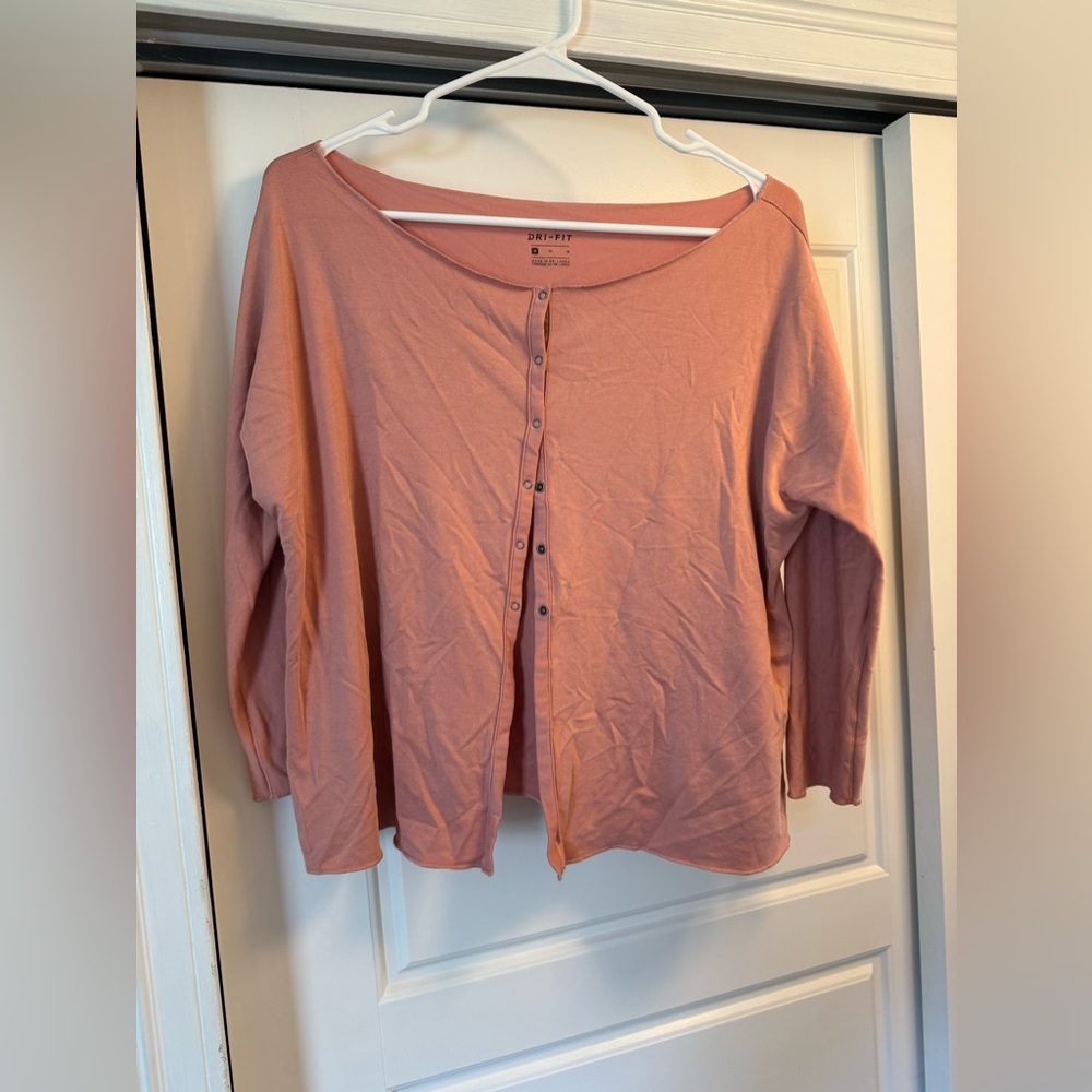 Nike yoga pink cover up